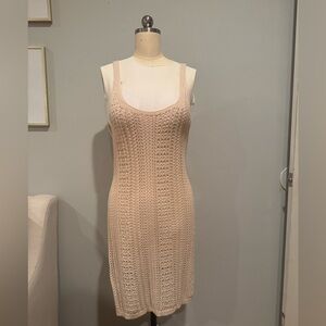 Anthropology  Beige Knit Dress